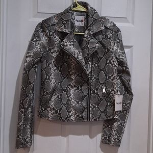 Moto jacket snakeskin Miss Selfie